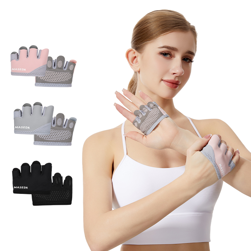 Yoga Mat - Bir çift Fitness Parmaksız Eldiven: Pilates