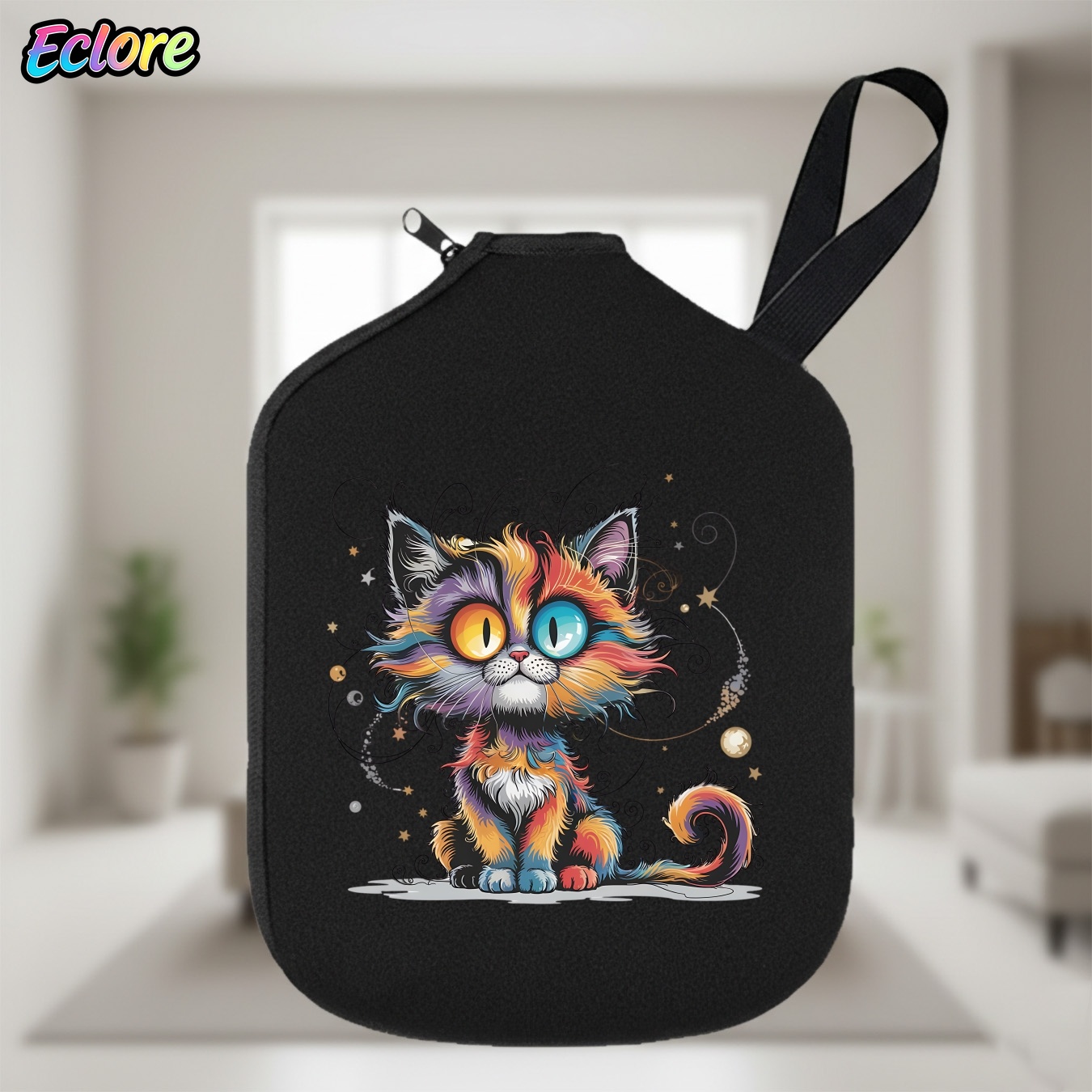 Tennis Racket - Galaxy Star Cat Pickleball Raket Çantası