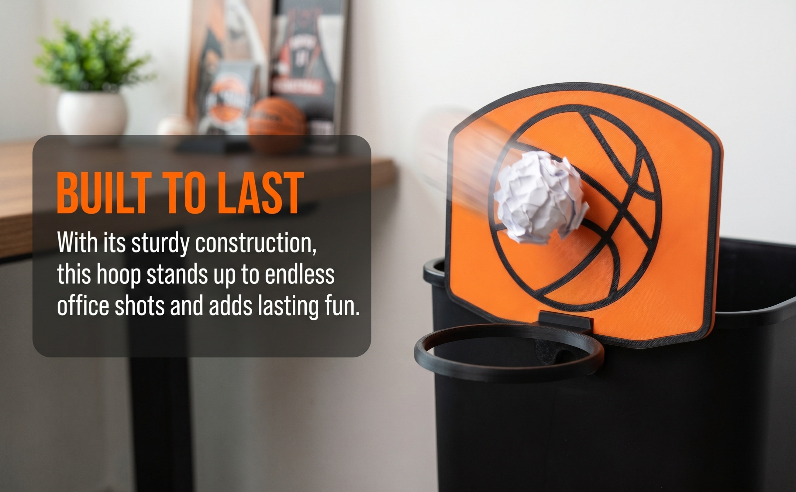 Basketball Hoop - Çöp Kutusu İçin Mini Basketbol Potası,