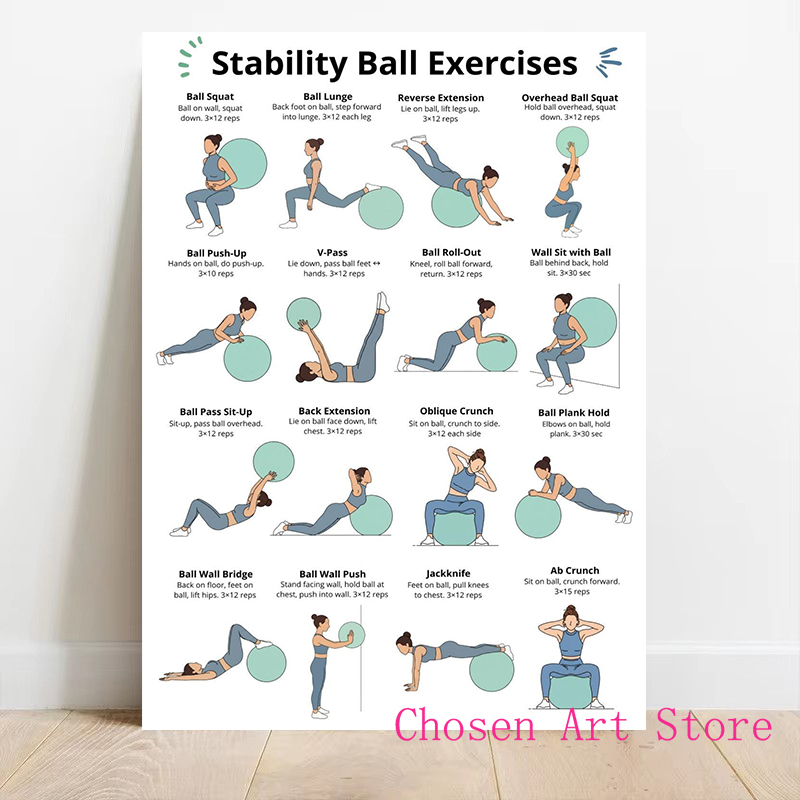 Fitness Egzersiz Programı Post - Sports Equipment Poster incelemesi ve fiyatı