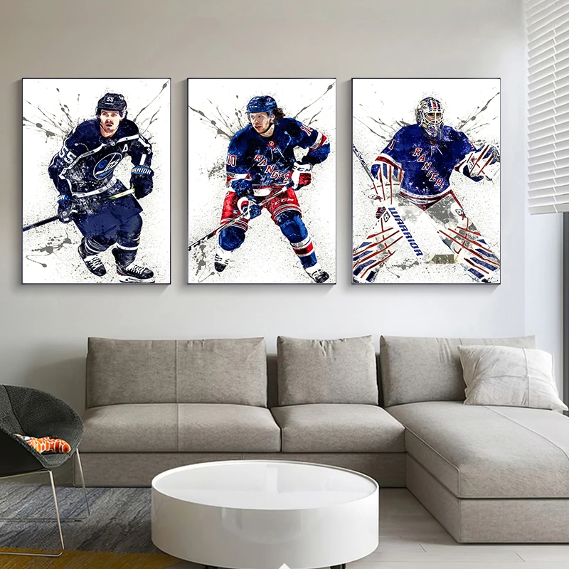 Abstract Ice Hockey Portrait S - Sports Equipment Poster incelemesi ve fiyatı