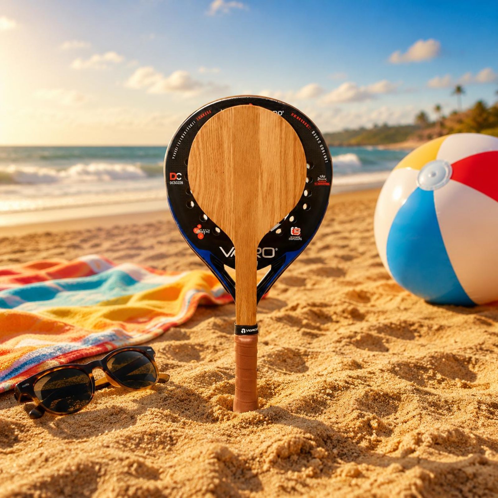 Ahşap plaj tenisi raketi plaj  - Tennis Racket incelemesi ve fiyatı