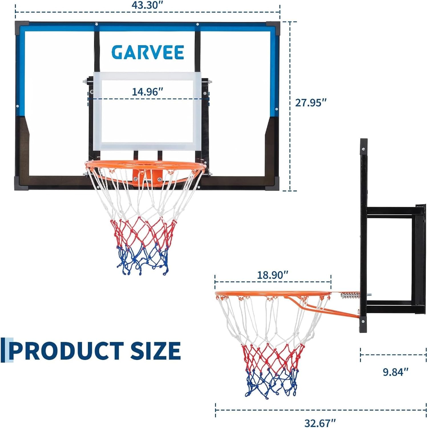 Tacleekii 43,3 inç Çelik Çerçe - Basketball Hoop incelemesi ve fiyatı